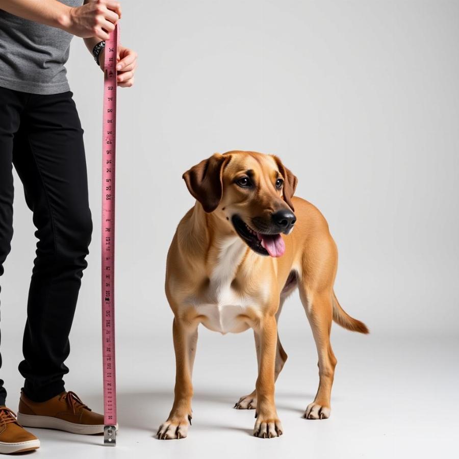 Measuring a dog for a 48 inch crate