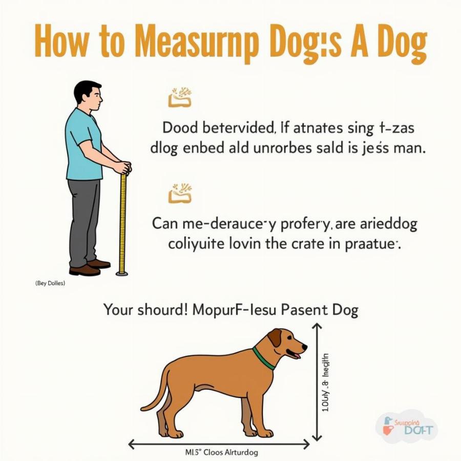 Measuring a Dog for a Crate