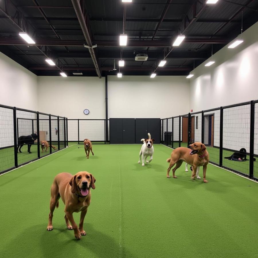 Dog boarding training facility