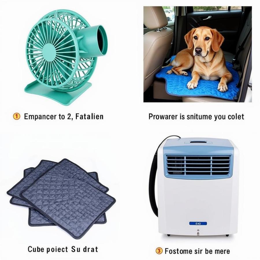 Dog Car Cooling Products - Fans and Mats