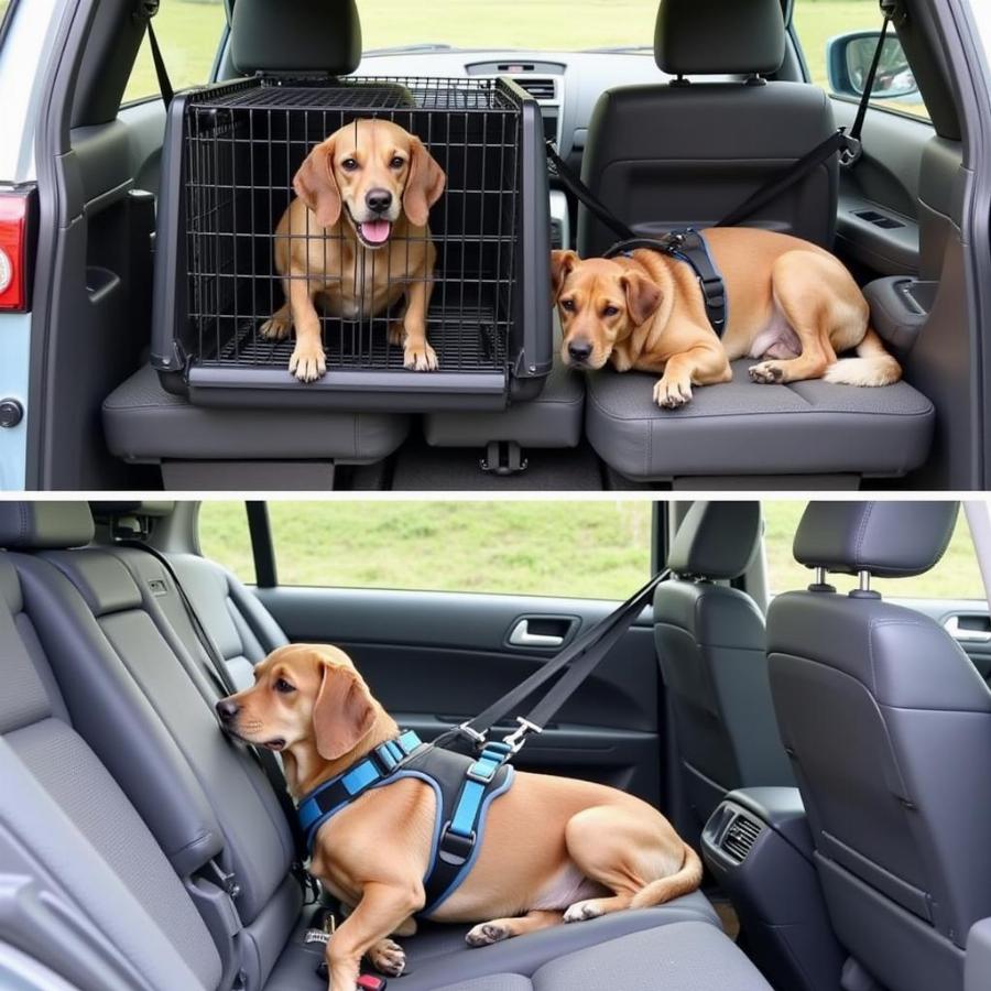 Dog Car Safety: Crate and Harness Options