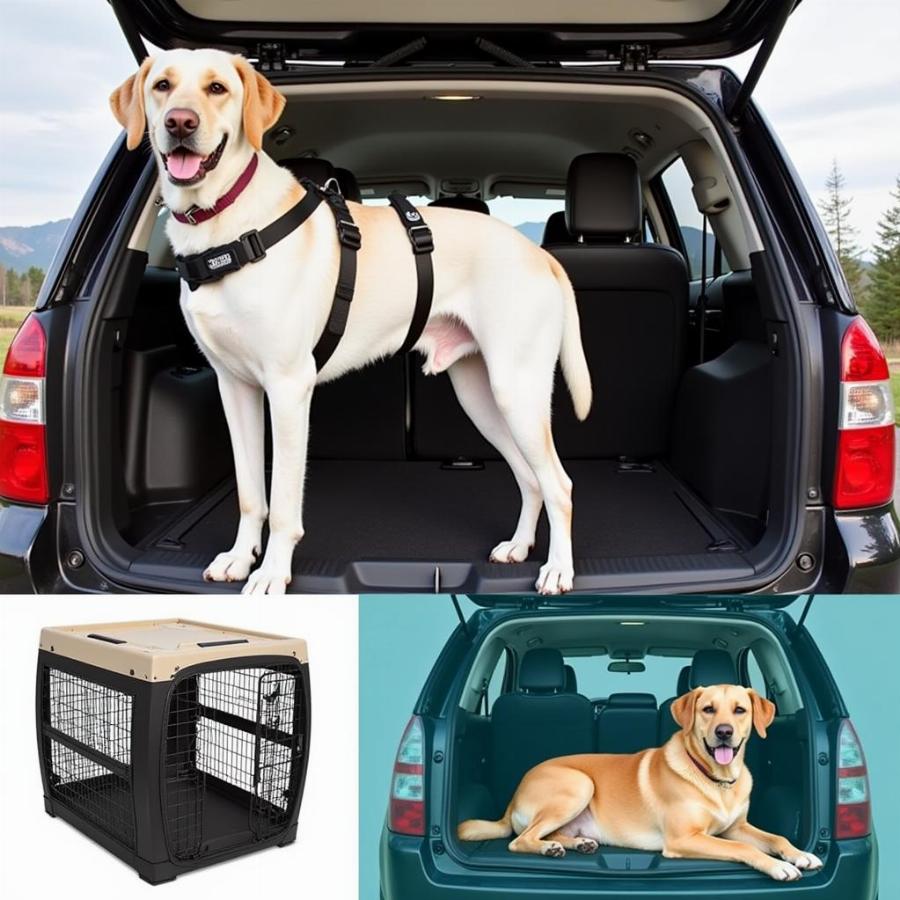 Dog Car Safety Features: Harness and Crate