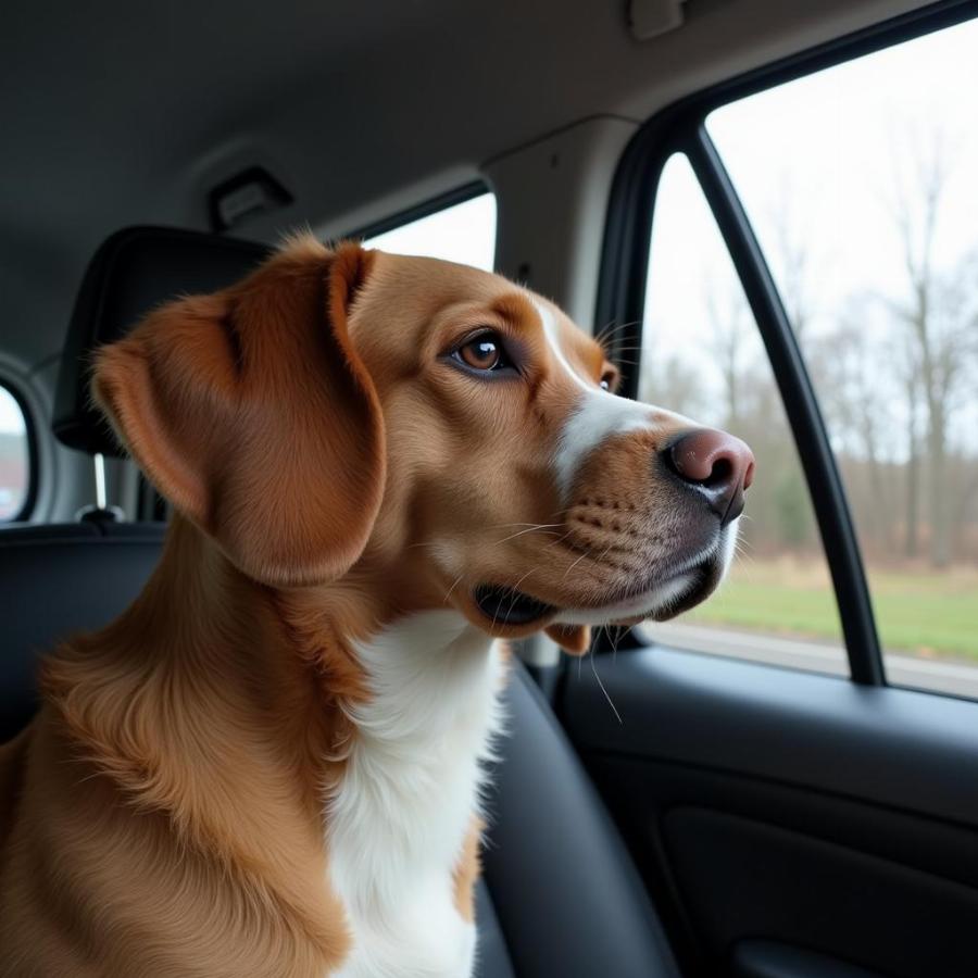 Dog Experiencing Car Sickness and Potential Dramamine Use