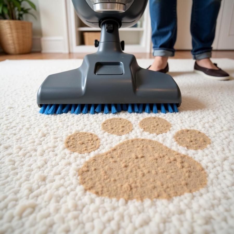 Cleaning a Dog Stain on Carpet