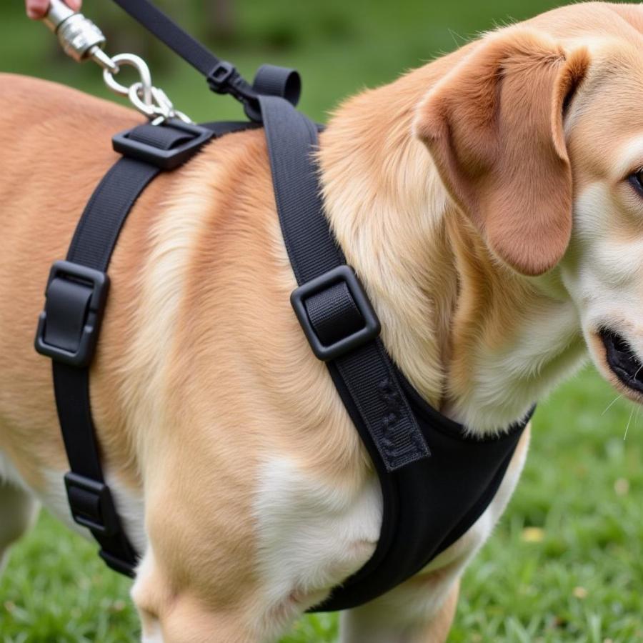 Dog Cart Pulling Harness Example