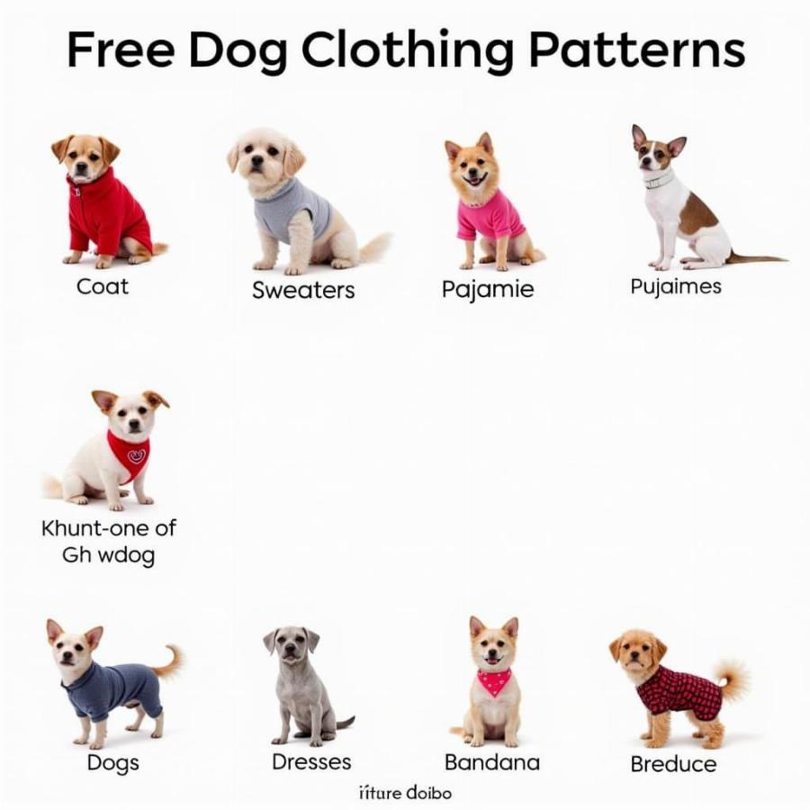 Dog Clothes Patterns Categorized by Type