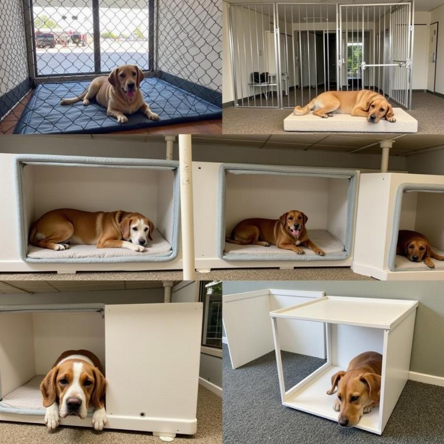 Dogs resting during nap time at a Springfield, MO dog daycare