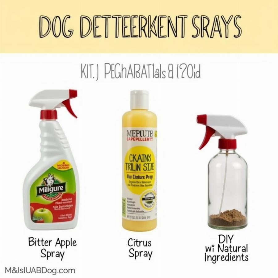 Types of Dog Deterrent Sprays