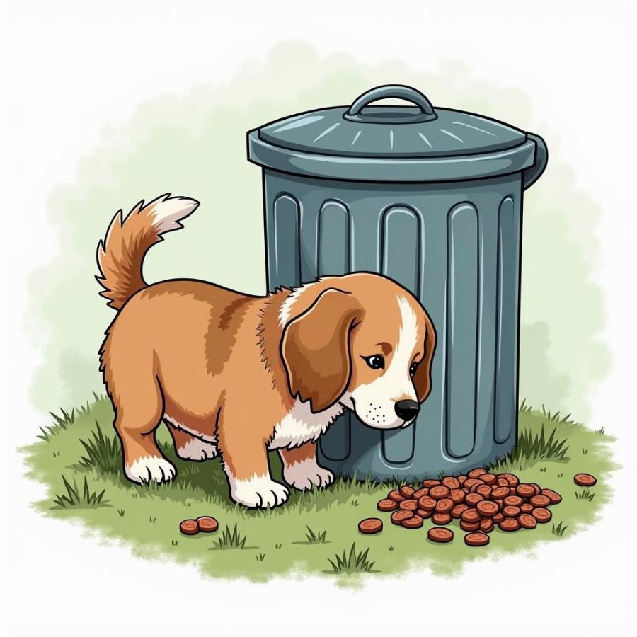 Dog Eating Garbage: A Common Cause of Diarrhea