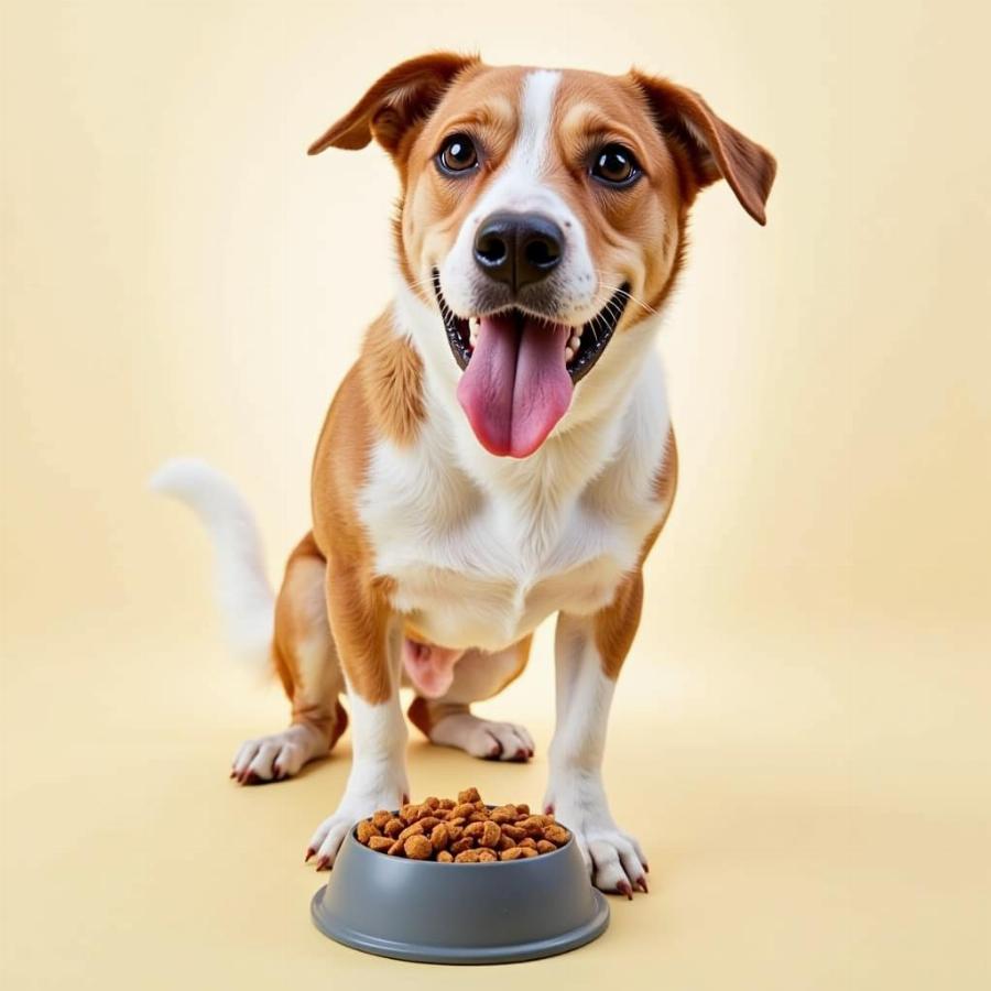 Dog Eating Hypoallergenic Food