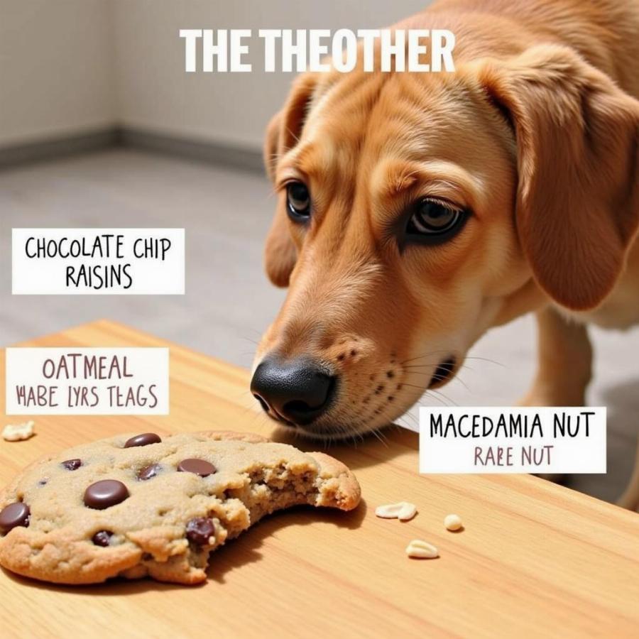 Dog Eating Oatmeal Cookie Ingredients