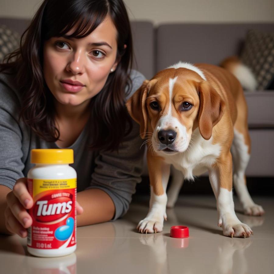 Dog Eating Tums - Concerned Owner