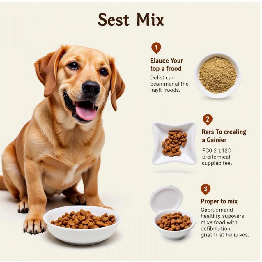 A Dog Enjoying a Meal Enriched with Weight Gainer