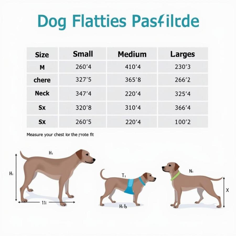 Dog Float Size Chart