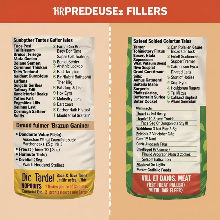 Comparing Dog Food Ingredients