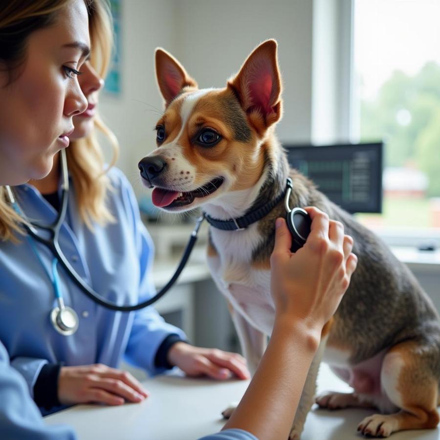 Dog Getting a Checkup at a Lexington Vet