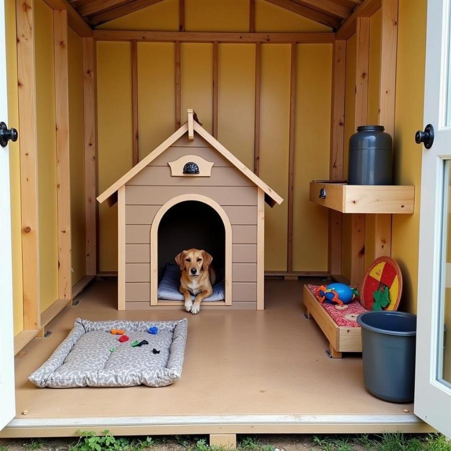 Adding Finishing Touches to a Dog House