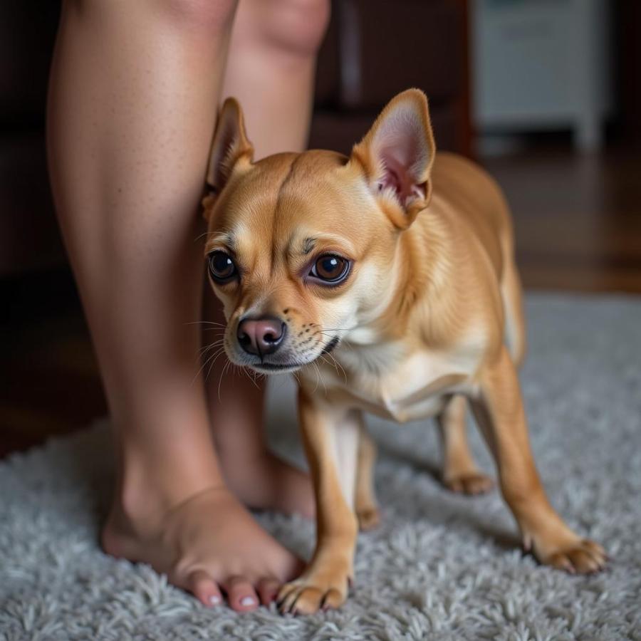 Dog Humping Leg Due to Stress