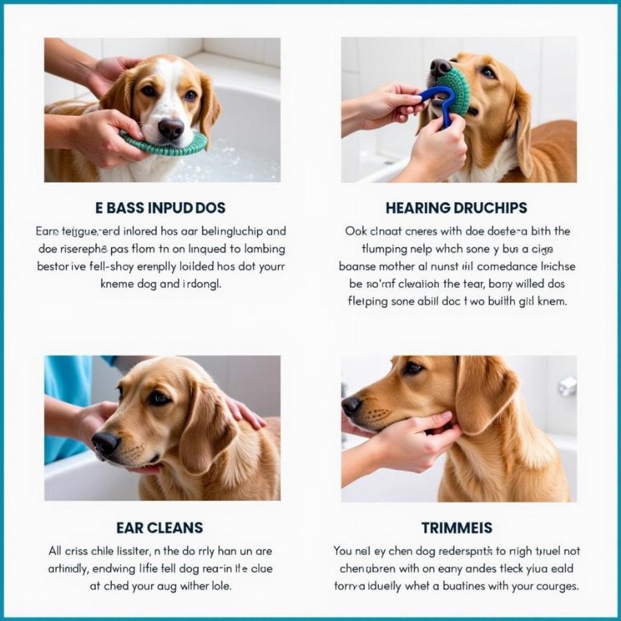 Essential dog hygiene routine: Bathing, brushing, ear cleaning, and nail trimming