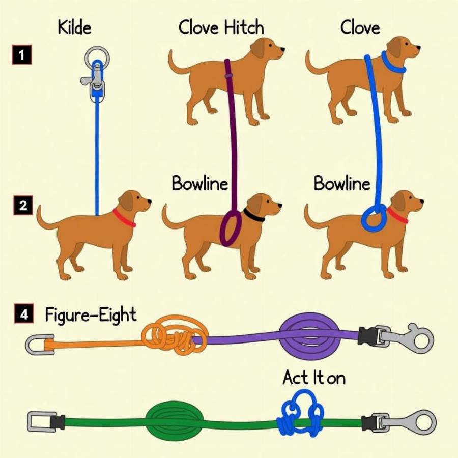 Dog Leash Knots: Bowline, Clove Hitch, and Figure Eight