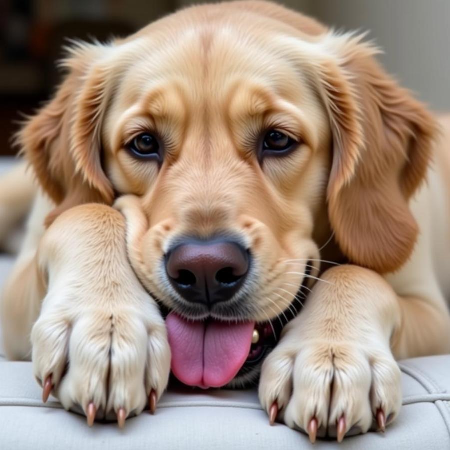 Dog Licking Pillow for Comfort