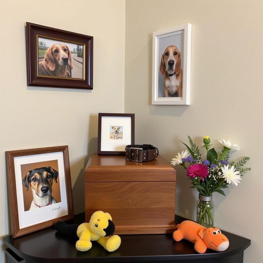 Ideas for a Dog Memorial Corner