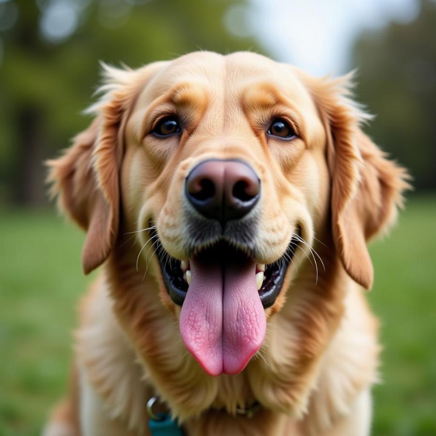 Dog Panting After Park Run