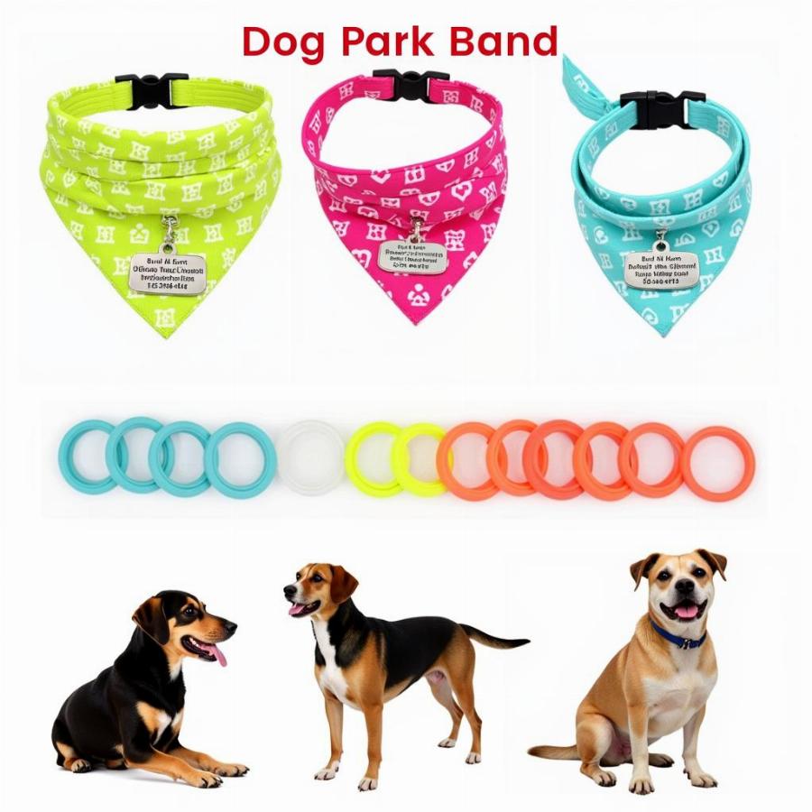 Dog Park Band Options: Bandanas, Collar Tags, and ID Bands