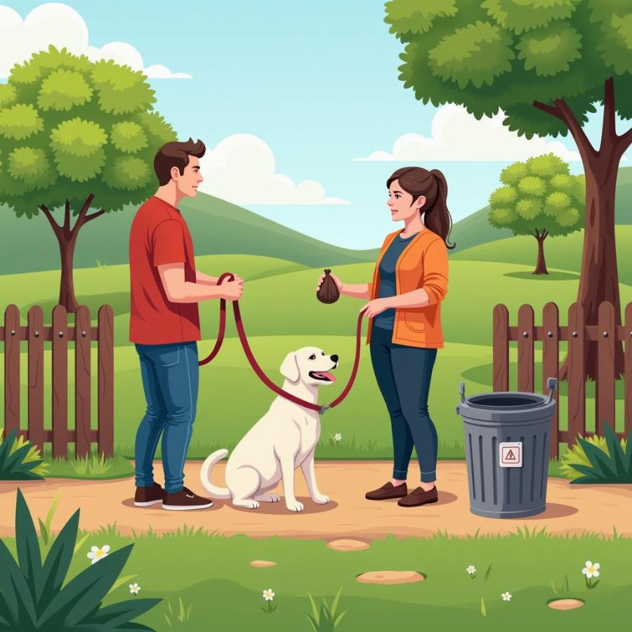 Dog Park Etiquette: Leashing and Cleanup