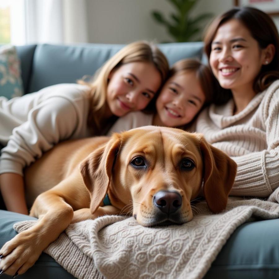 Dog Receiving Comfort Care at Home