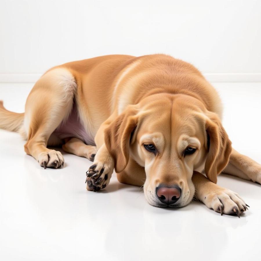 Dog Exhibiting Common Bowel Obstruction Symptoms