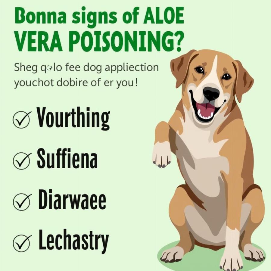 Dog Showing Signs of Aloe Vera Poisoning