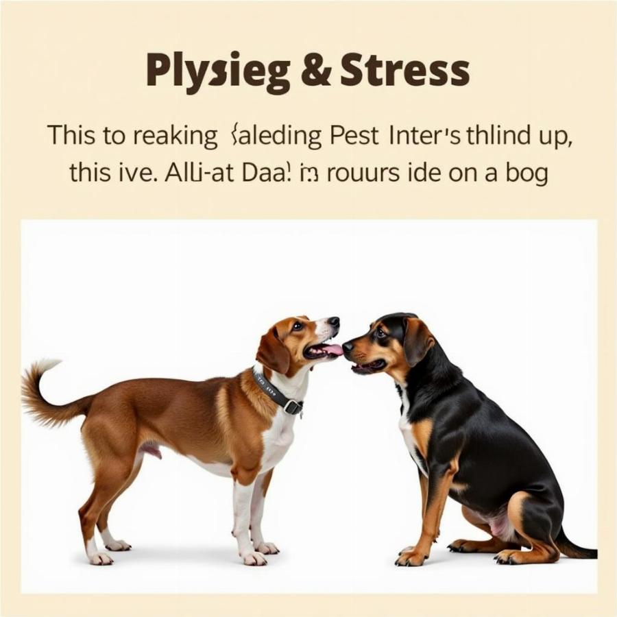 Dog showing signs of stress