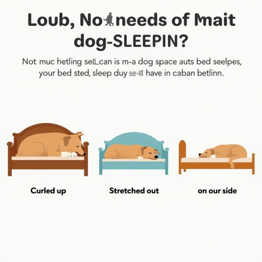 Dog Sleeping Positions and Bed Size Chart