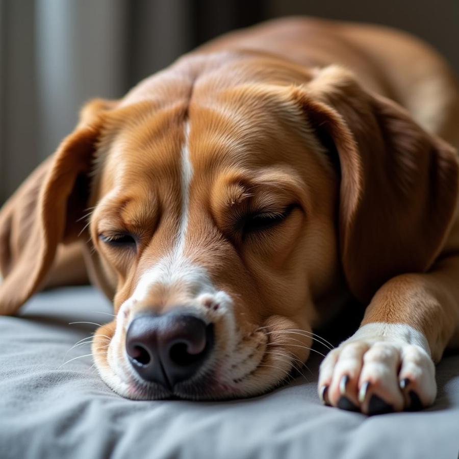 Dog Sleeping Restlessly - Potential Health Issue