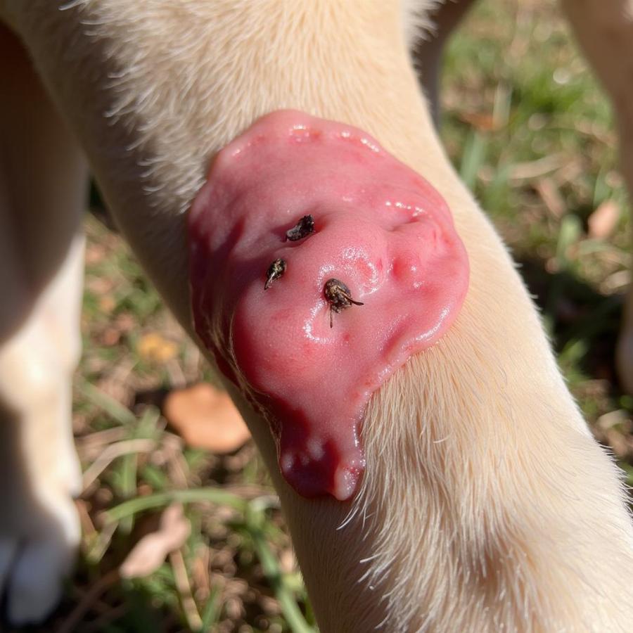 Dog Showing Snake Bite Symptoms