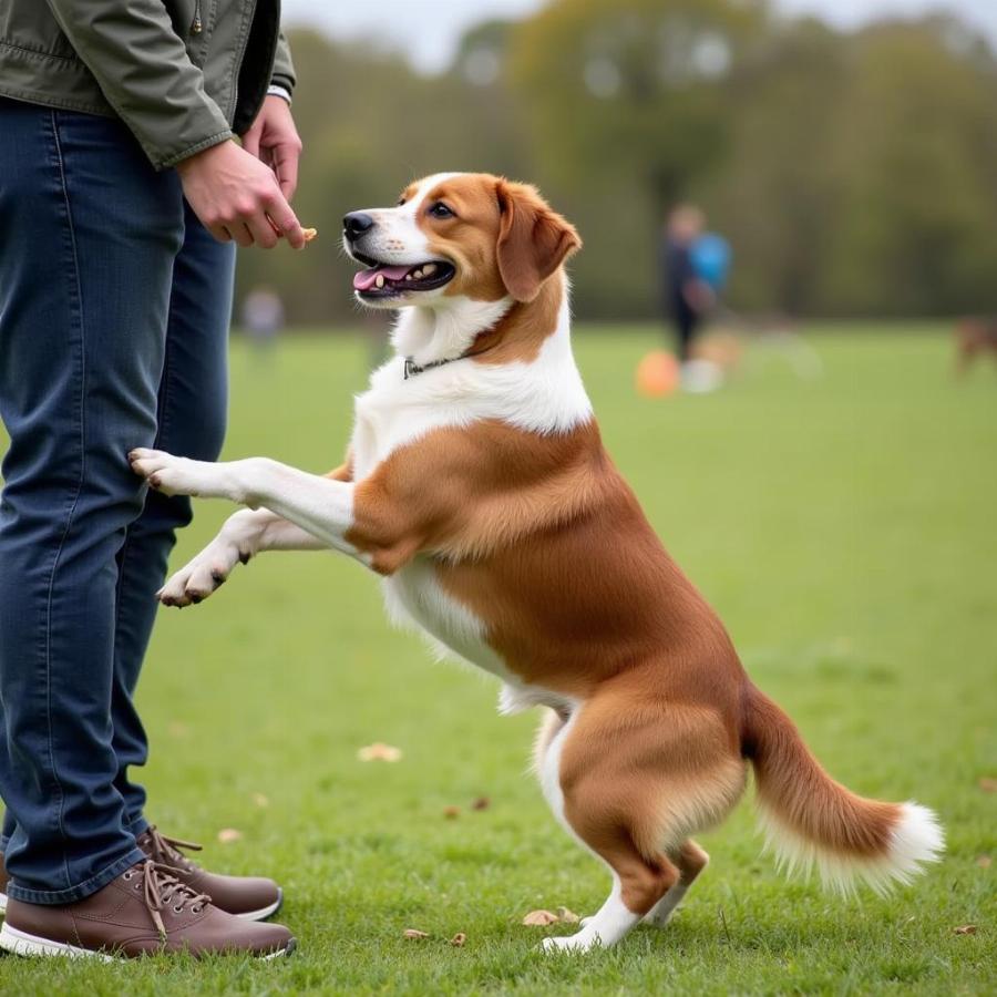 Dog Standing On Command