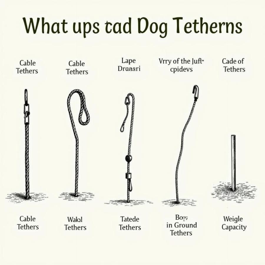 Different Types of Dog Tethers for Yards