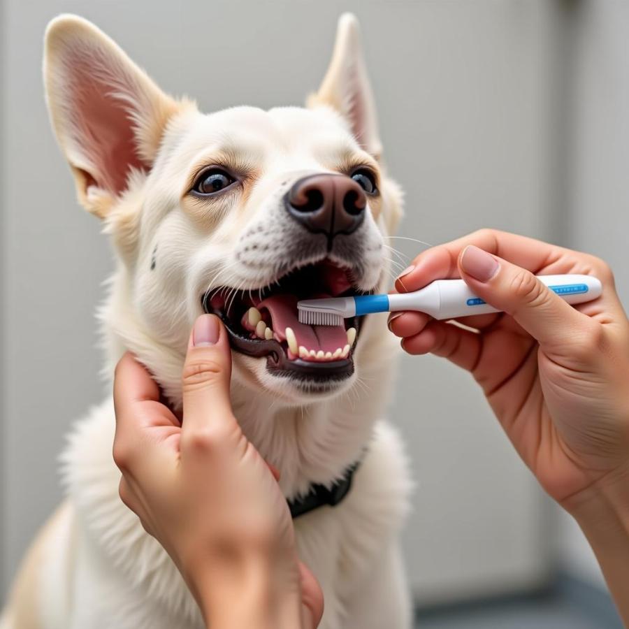 Dog Toothbrushing at Home: Low Cost Solution