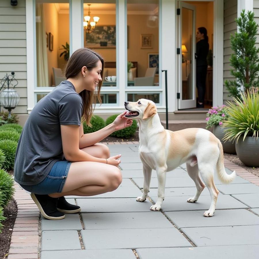 Training a Dog for Patio Outings