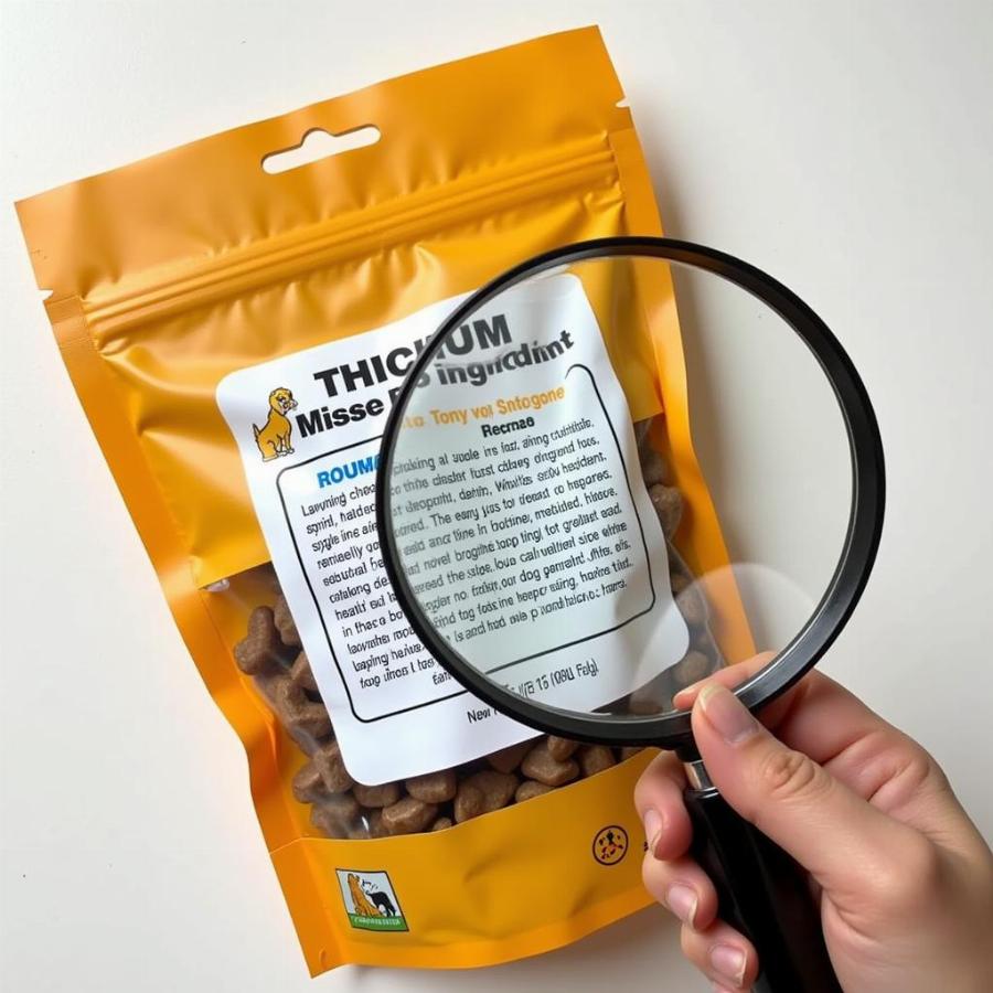 Analyzing dog treat ingredient labels