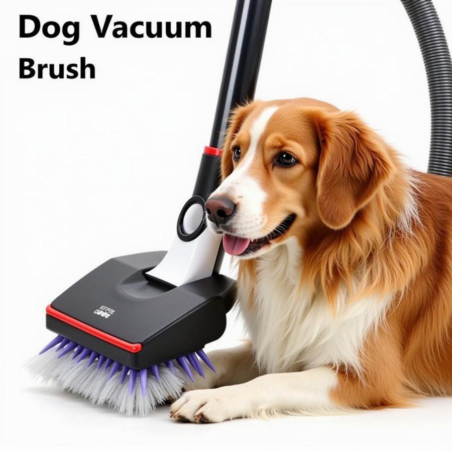 Dog Vacuum Brush for Long-Haired Breeds