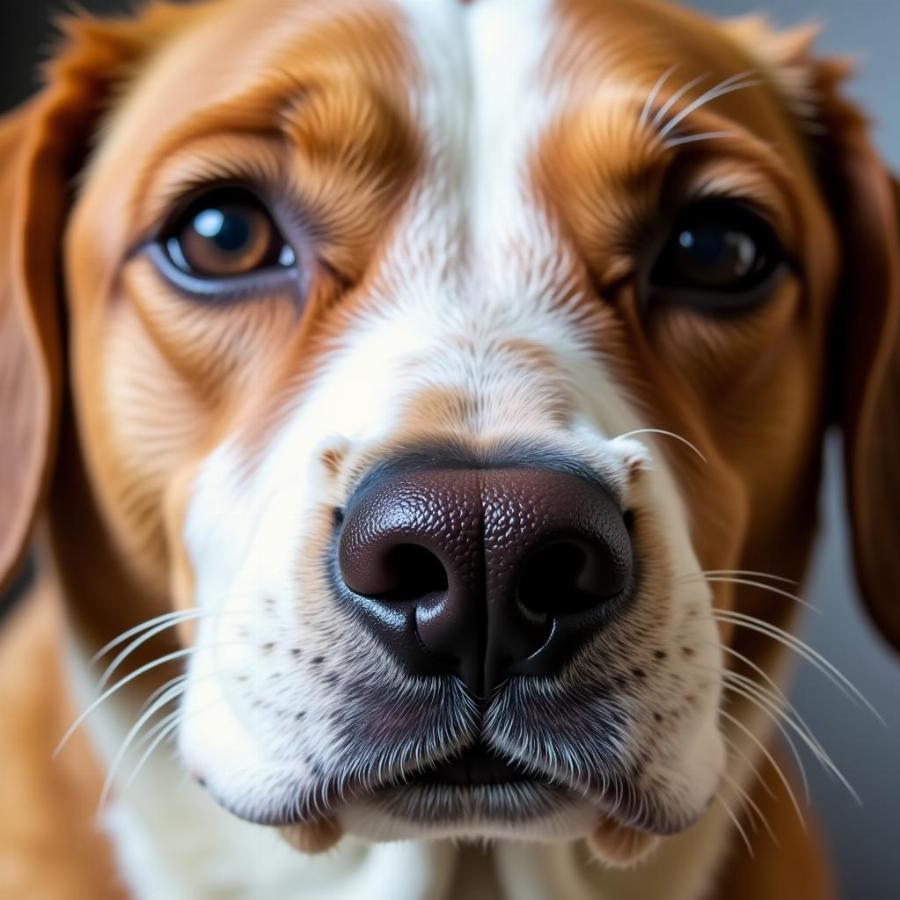 Dog with Broken Whiskers