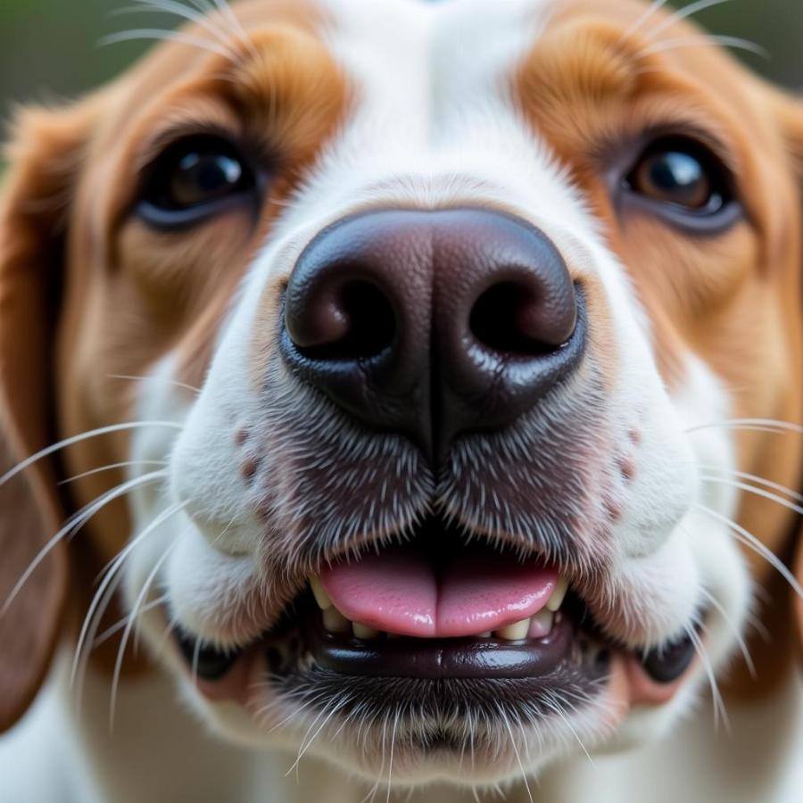 Dog Showing Cyanosis