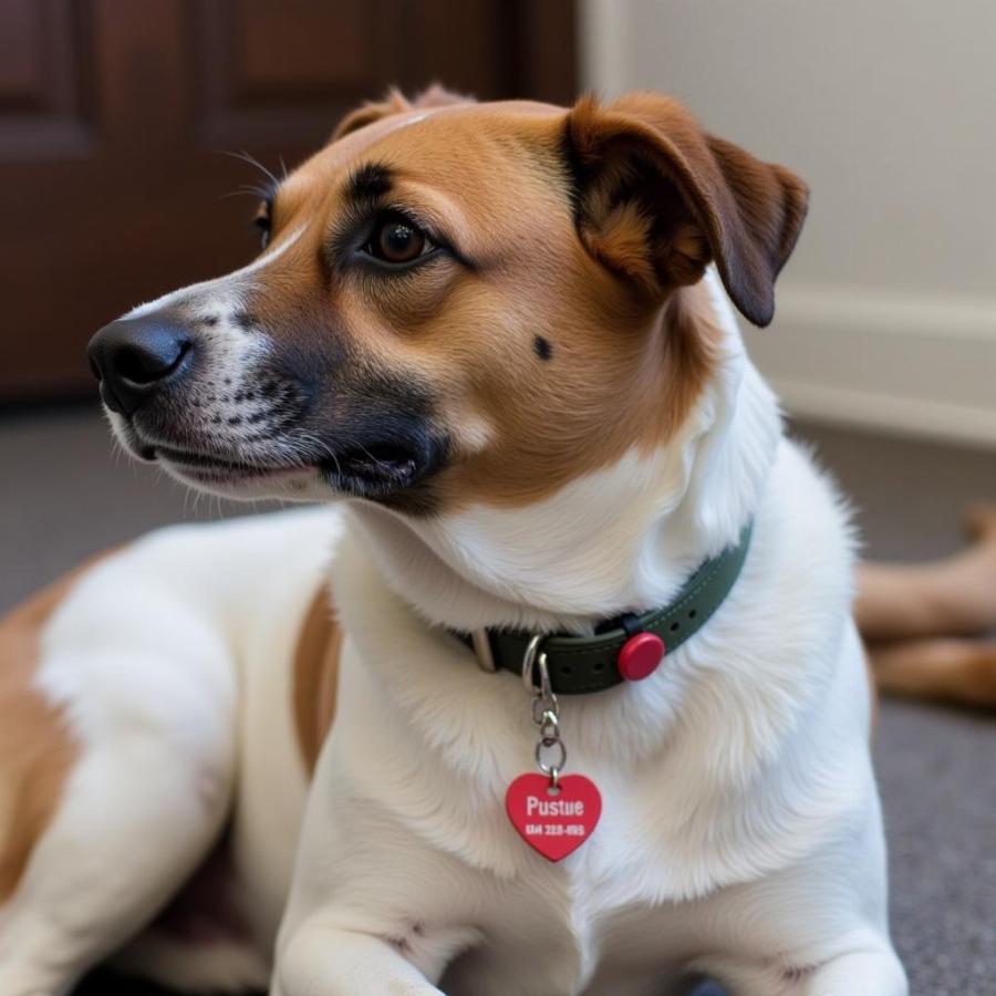 Dog Wearing ID Tag in Las Vegas