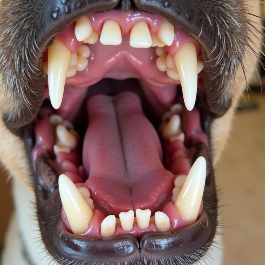 Dog Showing Signs of Periodontal Disease