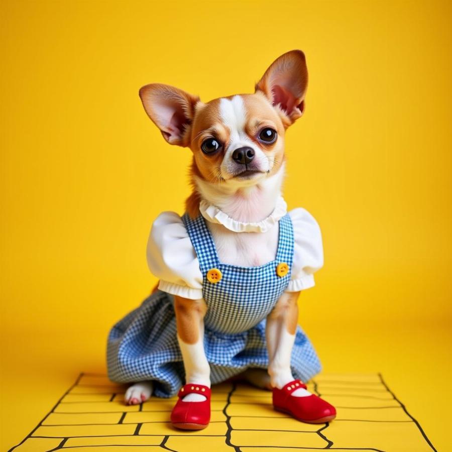 Dorothy Dog Costume for Small Breeds