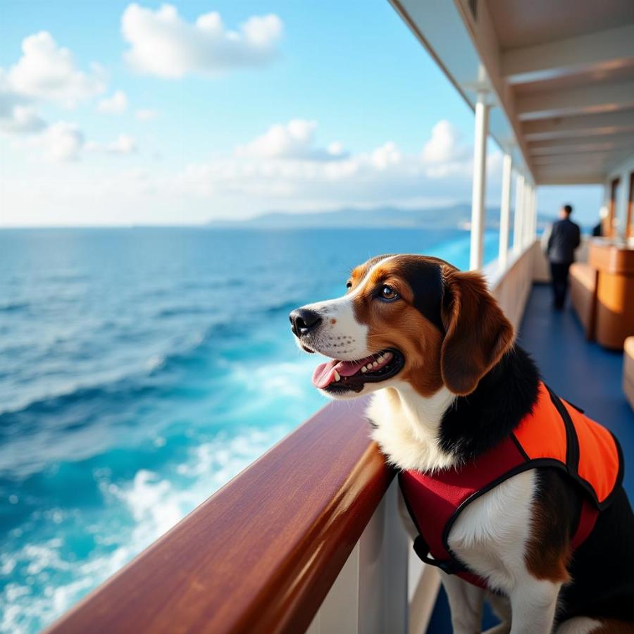 Dog-Friendly Cruise: Enjoying the ocean view with your furry friend