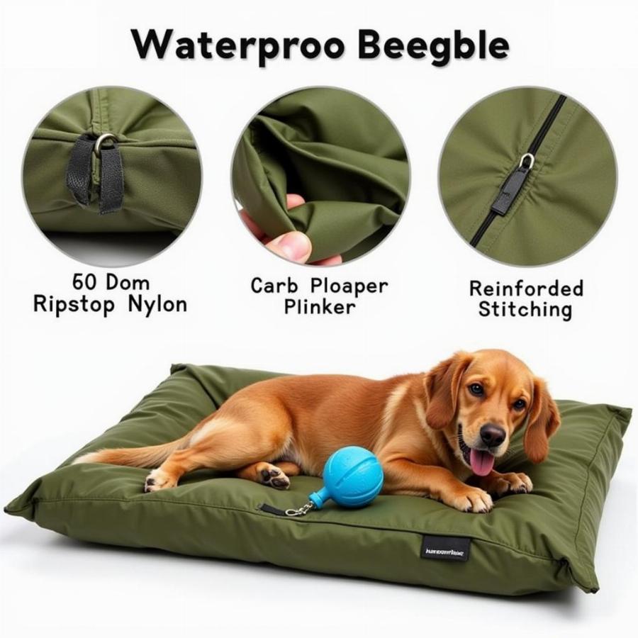 Durable Waterproof Dog Bed for Chewers