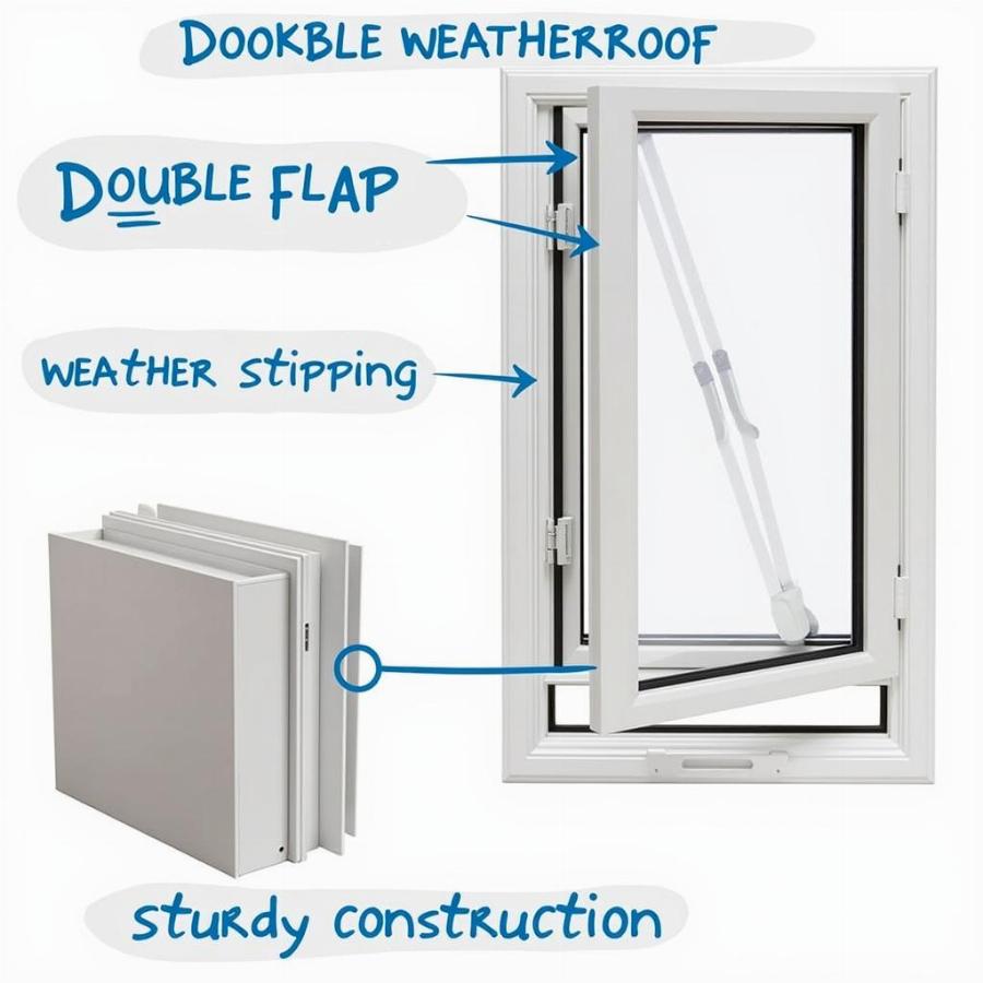 Durable and Weatherproof Dog Door